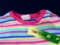 Preview: Ringelshirt Gr. 68 langarm bunt blau/pink/gelb