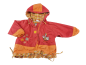 Preview: schicke Jacke Gr. 86 Topolino rot/orange mit Hühnchen und Rüschen