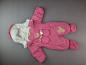 Preview: Schneeanzug Gr. 68/74 Childhood rosa Schmetterlinge Kuschelfleece