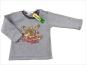 Preview: Sweatshirt Gr. 80/86 grau 2-Lagen-Look Igel