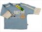 Preview: Langarmshirt Gr. 56 hellblau/weiß 2-Lagen-Look Auto Tiere