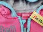 Preview: Sweatjacke Gr. 74 rosa/hellblau/grau Schuljacke