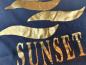 Preview: T-Shirt Gr. L schwarz Sunset goldener Aufdruck