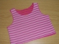 Preview: kurzes Wendetop Gr. 92/98 rosa pink geringelt