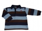 Preview: Poloshirt Gr. 74/80 Topolini braun/blau Blockstreifen