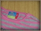 Preview: Ringelshirt Gr. 80 Topolino grau/rosa mit Silberdruck