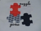 Preview: Sweatshirt Gr. 74 Zara hellblau mit Puzzleteilen