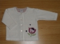 Preview: Frotteejäckchen Gr. 74/80 H&M weiß mit Blumenapplication