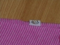 Preview: Ringel T-Shirt Gr. 92/98 pink/rosa mit Blumenstickerei