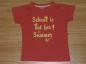 Preview: T-Shirt Gr. 92/98 Review orange mit gelber Glitzerschrift