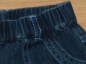 Preview: Jeanshose Gr. 74/80 Tüpfel dunkelblau mit Gummibund und Application