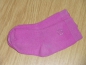 Preview: Socken 13 cm (Gr. 19 - 21) pink mit MiniSteinchen Herz