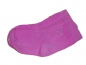 Preview: Socken 13 cm (Gr. 19 - 21) pink mit MiniSteinchen Herz