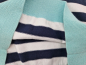 Preview: Feinstrickpullover Gr. 36/38 Tommy Hilfiger blau/weiß mit V-Ausschnitt