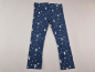 Preview: lange Leggins Gr. 86/92 dunkelblau mit Seepferdchen und Seesternen