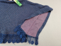 Preview: kuschelweicher Poncho Gr. 98 Topolino dunkelblau/flieder Strick