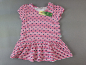 Preview: Jerseykleidchen Gr. 74 Liegelind pink/weiß Blümchen kurzarm