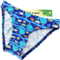 Preview: Badehose Gr. 86/92 blau mit Fischen