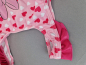 Preview: Badeanzug Gr. 134/140 Minni Mouse rosa mit pinken Herzen und Rüschen
