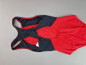 Preview: Badeanzug Gr. 164/170 rot/schwarz