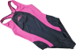 Preview: Badeanzug Gr. 152/158 schwarz pink