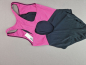 Preview: Badeanzug Gr. 152/158 schwarz pink