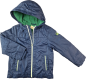 Preview: Regenjacke Gr. 110/116 Benetton dunkelblau/grün fleecegefüttert