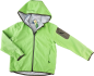 Preview: Softshelljacke Gr. 134 me`ru’ grün/grau mit Kaputze