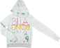 Preview: Kaputzenpullover Gr. 152 Billa Bong hellgrau mit Aufdruck