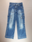 Preview: Stretch Cargojeans Gr. 158/164 Fitz blau mit vielen Taschen