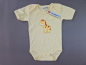 Preview: Halbarmbody Gr. 74/80 cremegelb mit Pferdchen