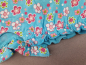 Preview: Sommerspieler Gr. 74 Liegelind hellblau mit Blumen