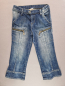 Preview: Raffinierte ¾ Jeanshose Gr. 140 ex10 blau mit vielen Taschen