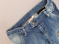 Preview: Raffinierte ¾ Jeanshose Gr. 140 ex10 blau mit vielen Taschen