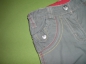 Preview: Sommerjeans Gr. 74/80 Topolino oliv mit Blumenstickerei