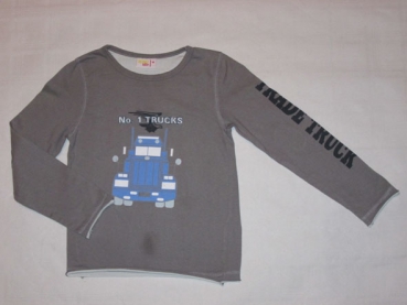 Langarmshirt Gr. 110 Woolworth grau mit Truck