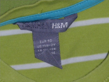 Achselshirt Gr. 92 H&M grün mit Schlange