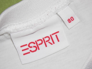 T-Shirt Gr. 80/86 Esprit weiß mit lila Mäusschen