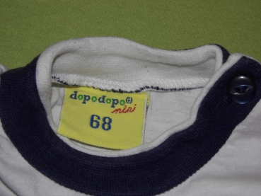 T-Shirt Gr. 74/80 Takko blau/weiß mit Muskelnielpferd