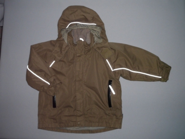 Übergangsjacke Gr. 98/104 Jako-o hellbraun mit Reflektoren