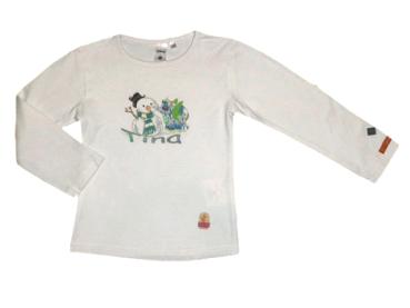 Langarmshirt Gr. 92/98 C&A Disney weiß mit Schneemann Tina