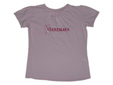 T-Shirt Gr. 116 TCM rosa mit Tanzmaus