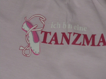 T-Shirt Gr. 116 TCM rosa mit Tanzmaus