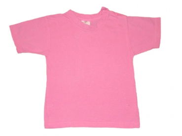 T-Shirt Gr. 86/92 rosa einfarbig