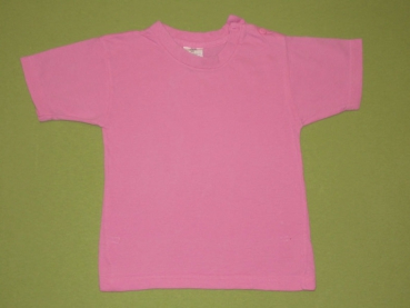 T-Shirt Gr. 86/92 rosa einfarbig