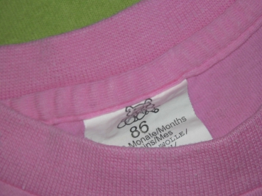 T-Shirt Gr. 86/92 rosa einfarbig