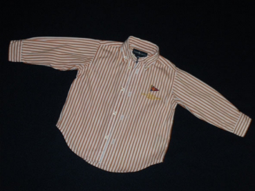 Hemd Gr. 86/92 Ralph Lauren orange oder blau gestreift