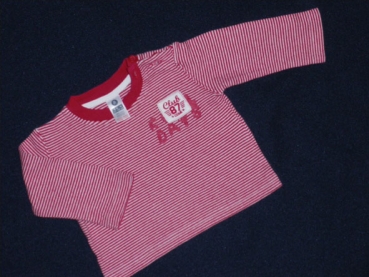 Ringelpullover Gr. 62/68 Zara rot/weiß