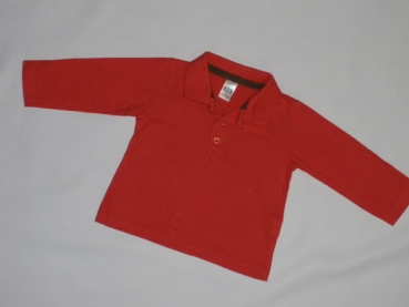 Langarmshirt Gr. 68/74 Zara rot mit Kragen