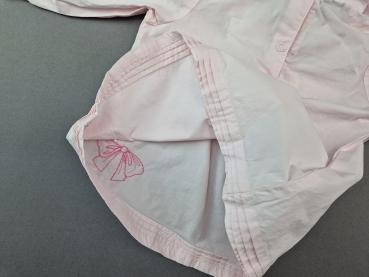 Langarmbluse Gr. 74 H&M rosa mit Aufdruck Schleifchen